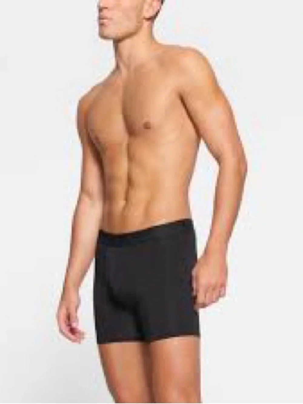 SKIMS Men's Black Boxer Briefs — Stretch Support Trunk